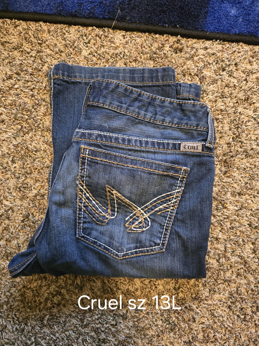 Cruel Girl Women's Denim Boot Cut Jeans - Blue
